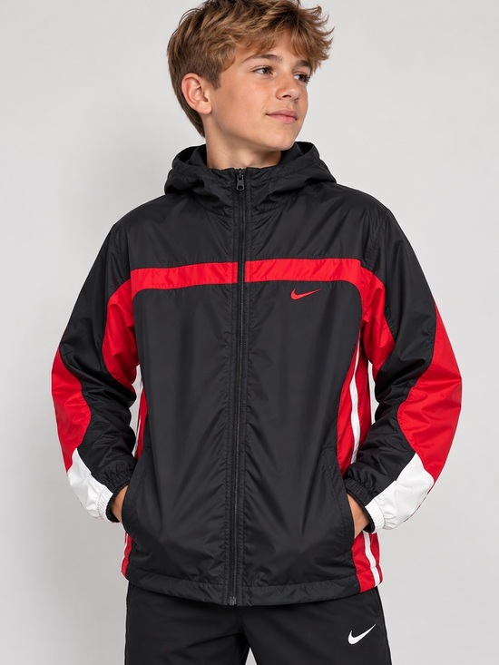 Nike Other - Nike Kids Xl Black, Red & White Sport heavy windbreaker  Jacket

0020